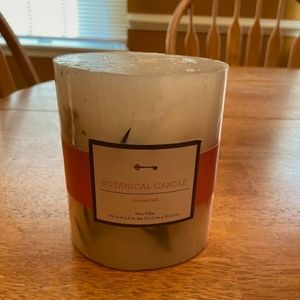 botanical white candle